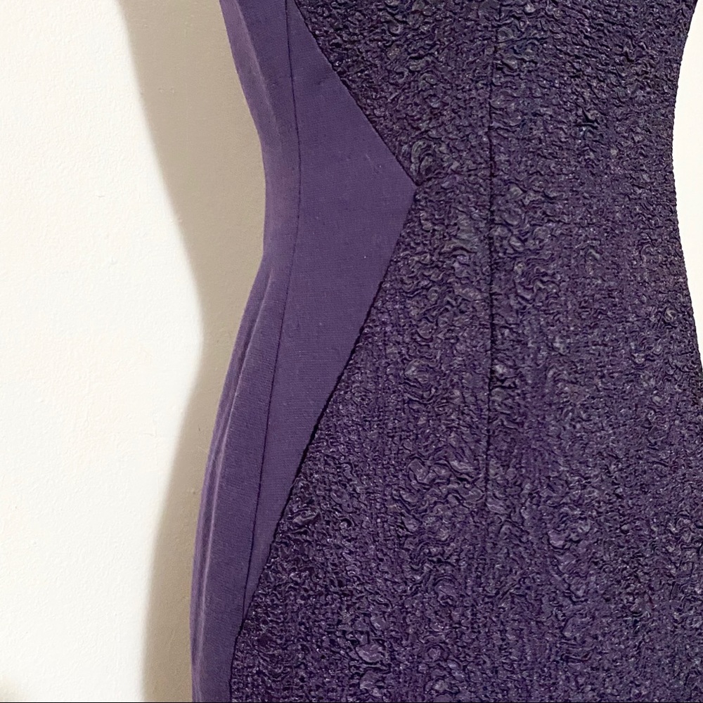 TAHARI Purple Zipper Dress - Picture 3 of 7